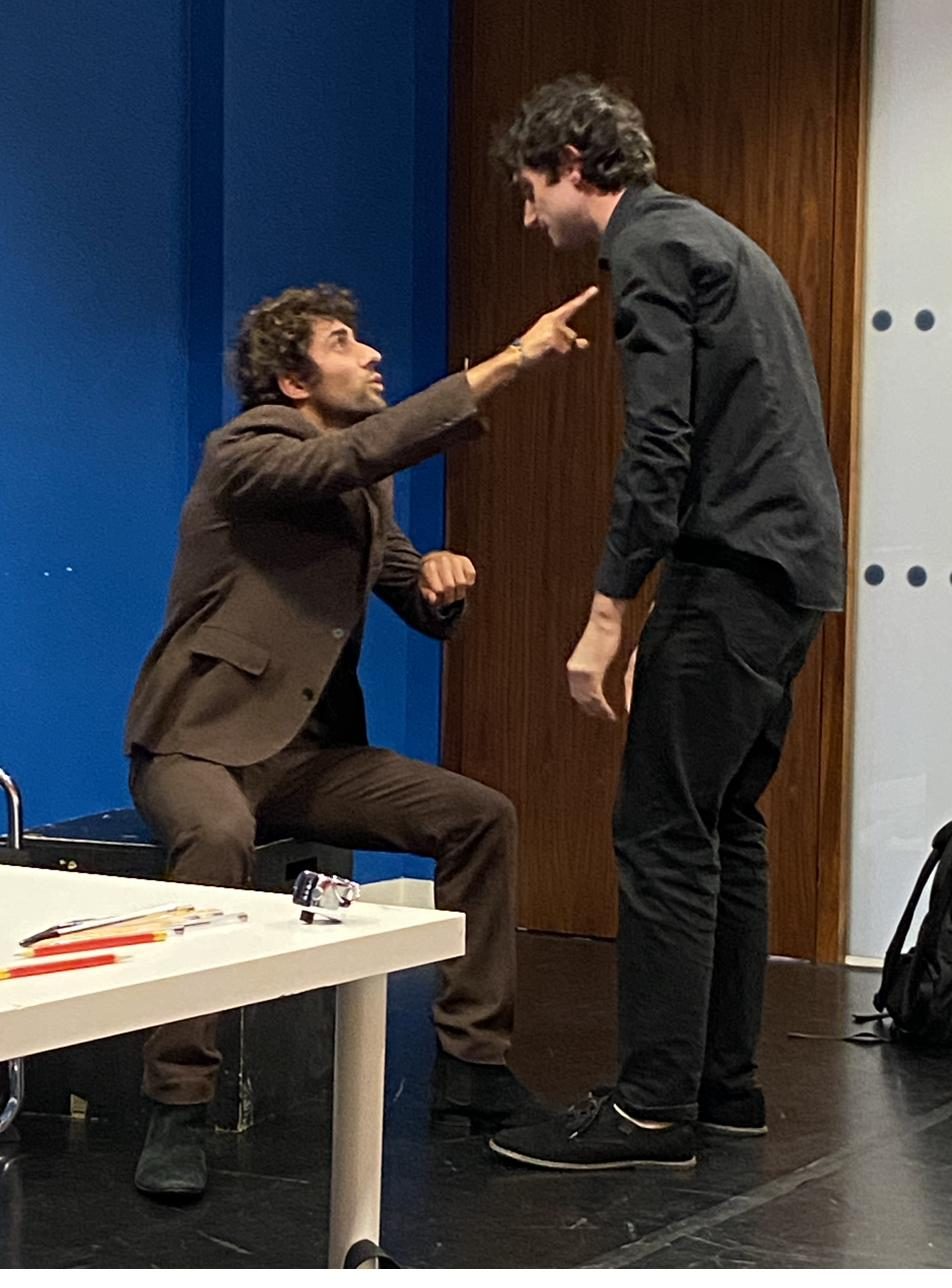A comedy scene in class